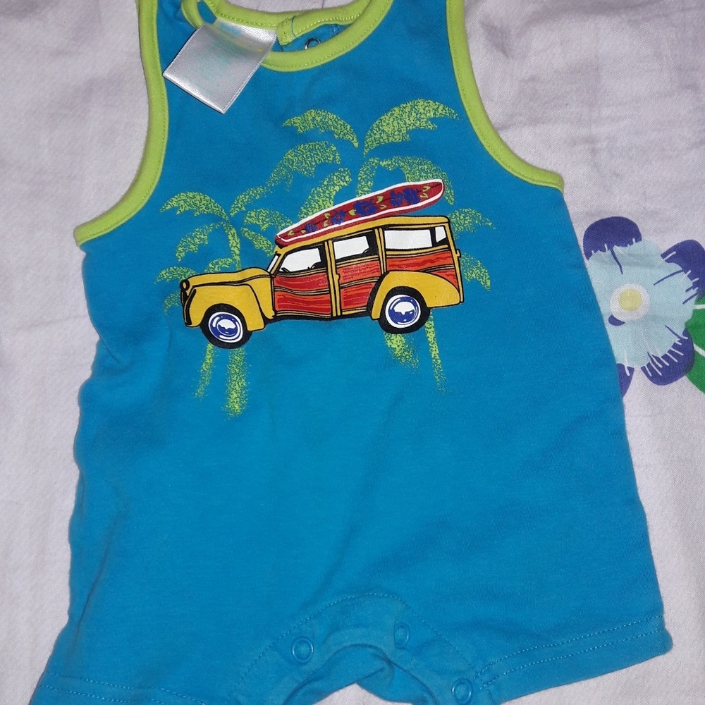 Infant boy short onesie